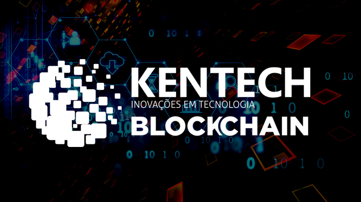 fintech icon on abstract financial technology background .